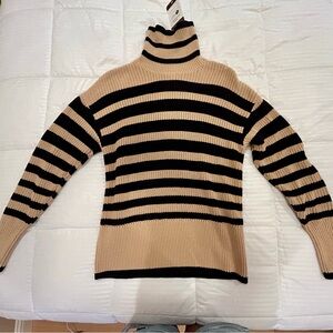 CAbi Black and Tan Casual Skirt